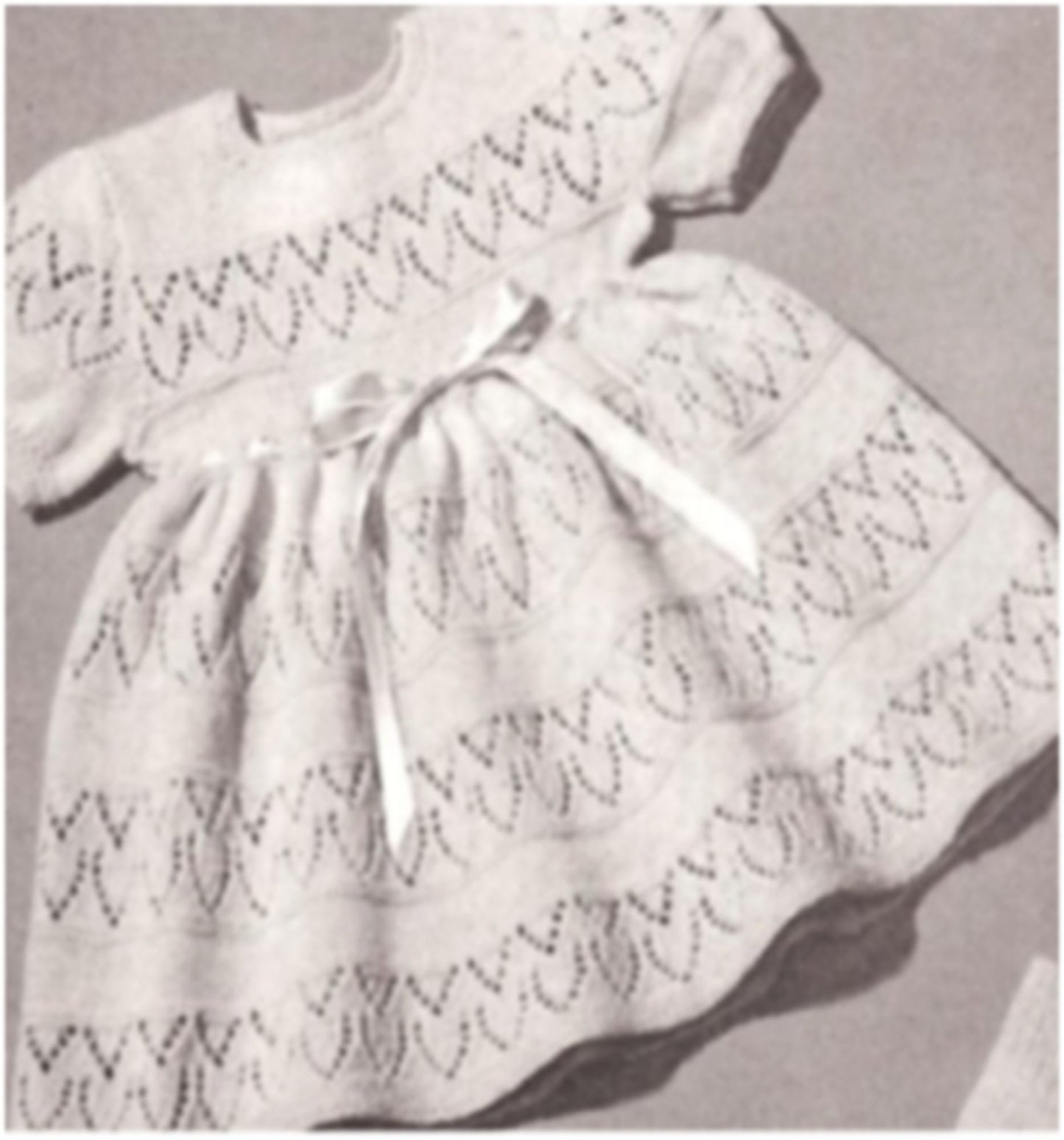 PATTERN #2298 KNITTED DRESS VINTAGE KNITTING