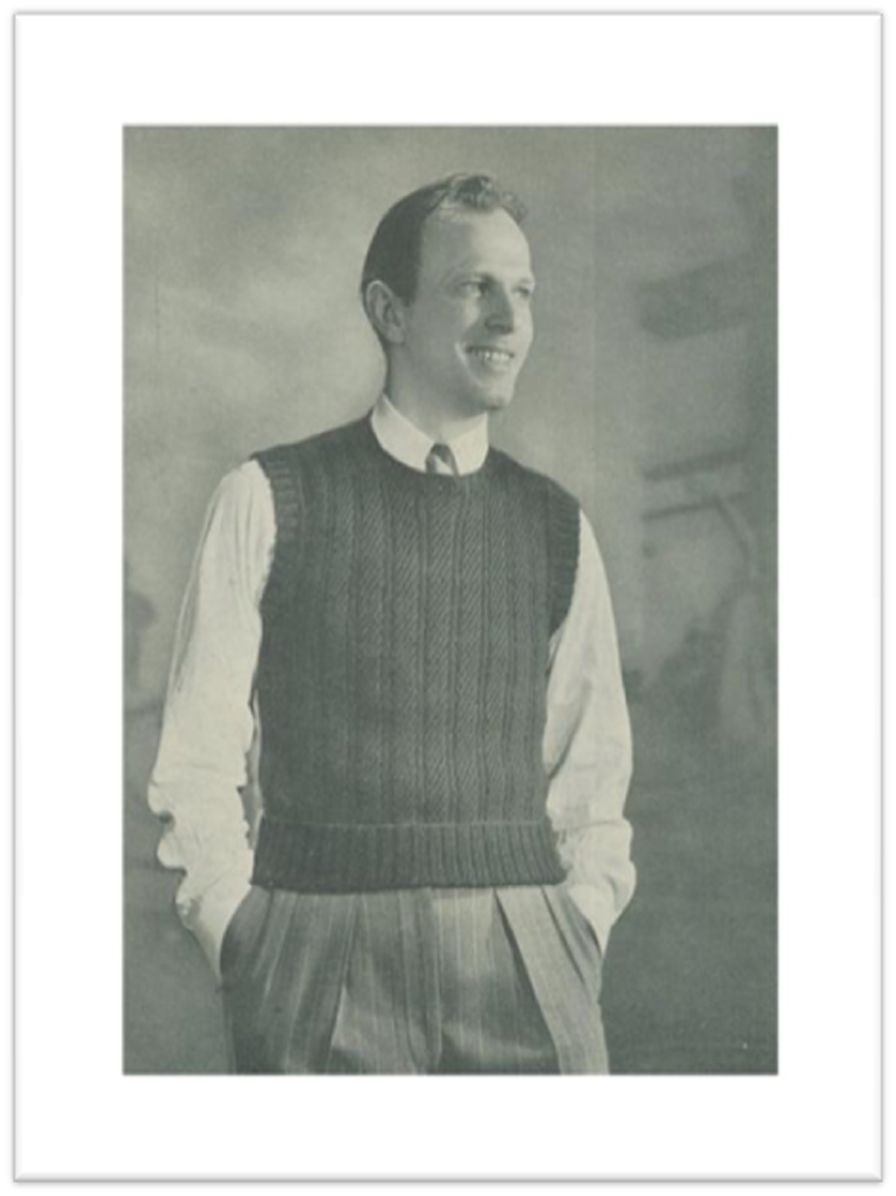 PATTERN #2408 MICHAEL VINTAGE KNITTING