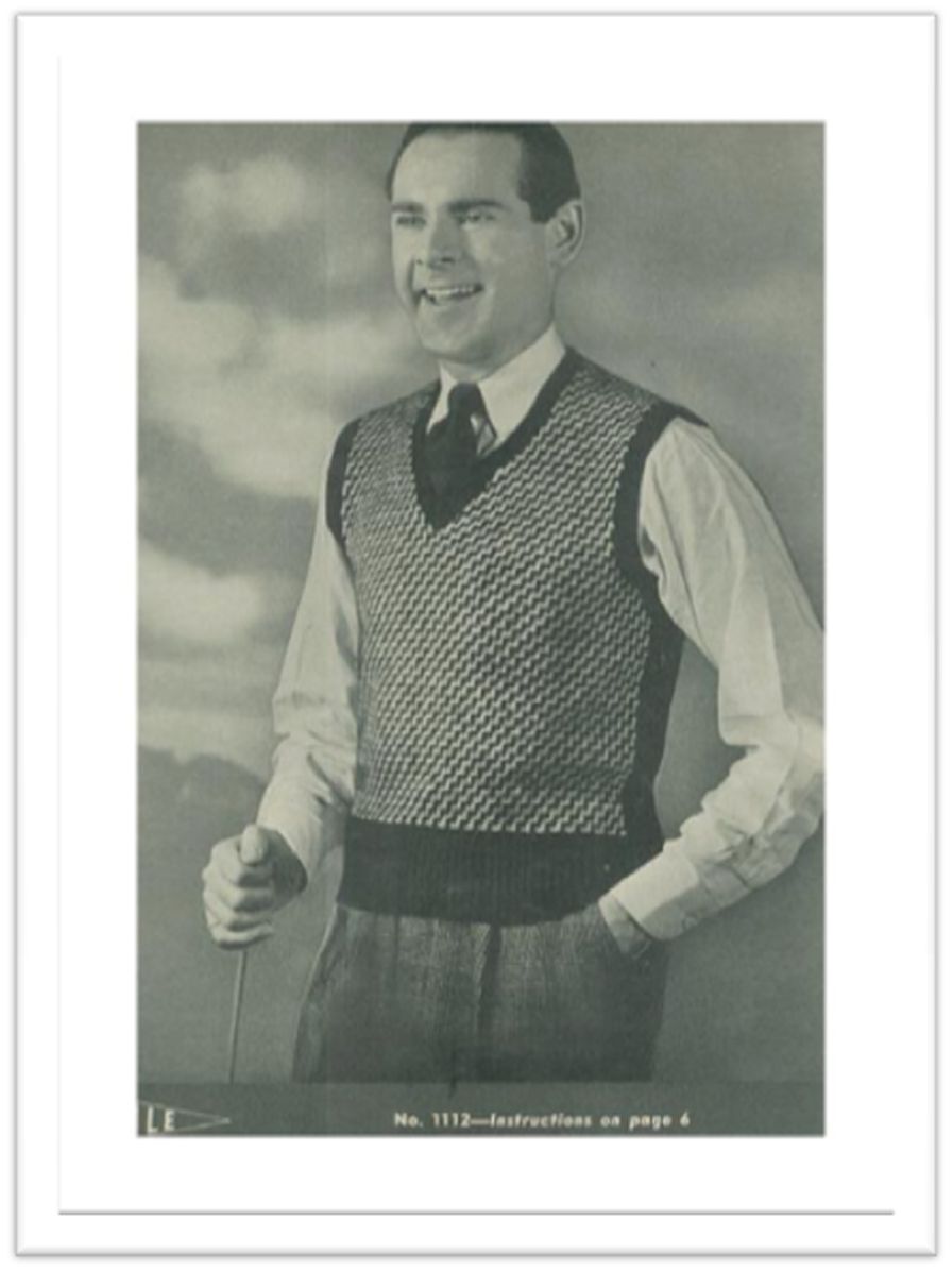 PATTERN #2411 YALE VINTAGE KNITTING