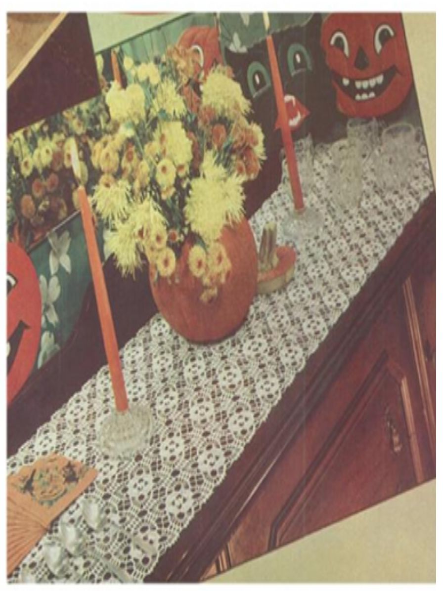 PATTERN #2432 AUTUMN COLOR VINTAGE CROCHET