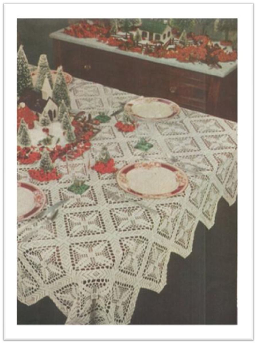 PATTERN #2434 CHRISTMAS CHEER VINTAGE CROCHET
