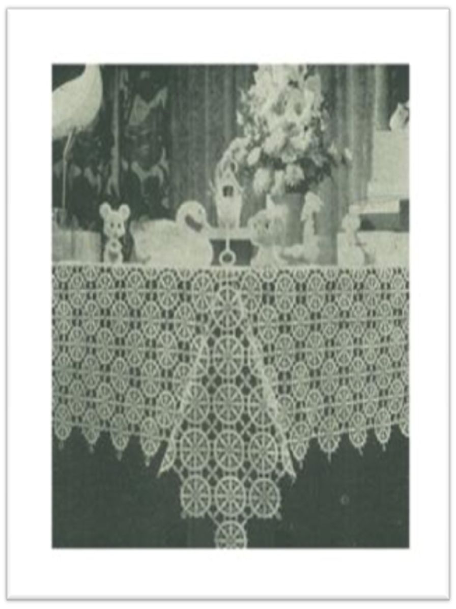 PATTERN #2435 PRINCE TABLECLOTH VINTAGE CROCHET