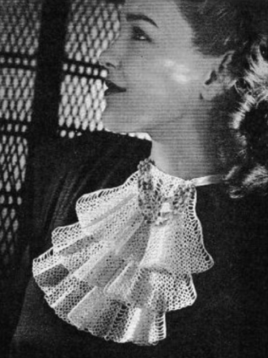 PATTERN #2444 RUFFLES VINTAGE CROCHET