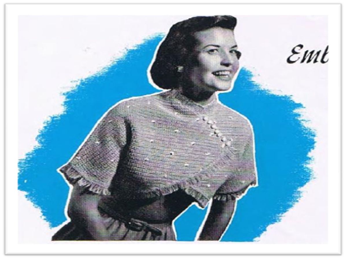 PATTERN #2639 EMBROIDERED BOLERO VINTAGE CROCHET