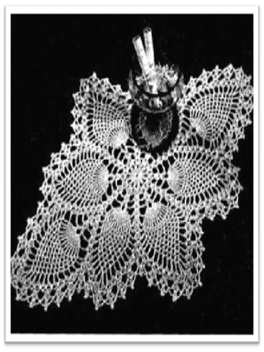 PATTERN #2646 PEACOCK DOILY VINTAGE CROCHET