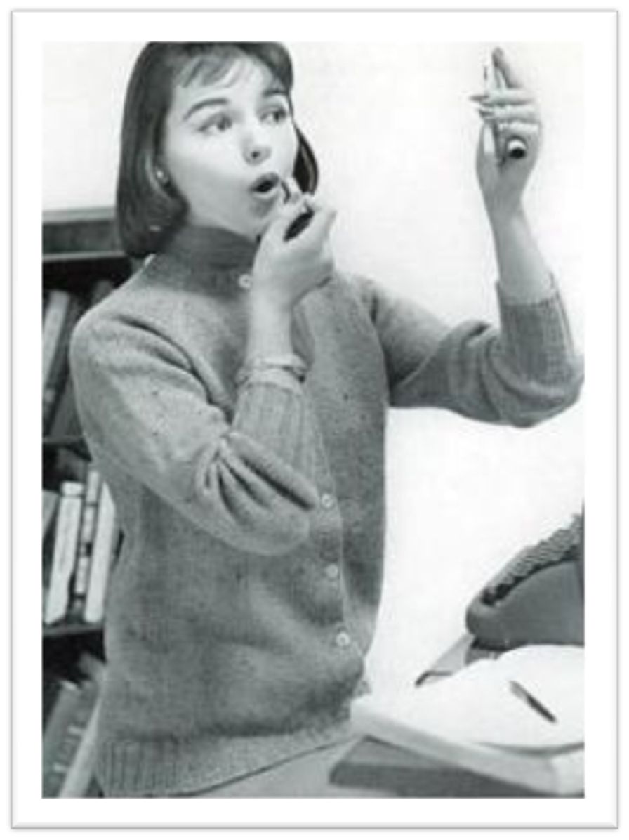 PATTERN #2653 WOMEN'S CARDIGAN VINTAGE KNITTING