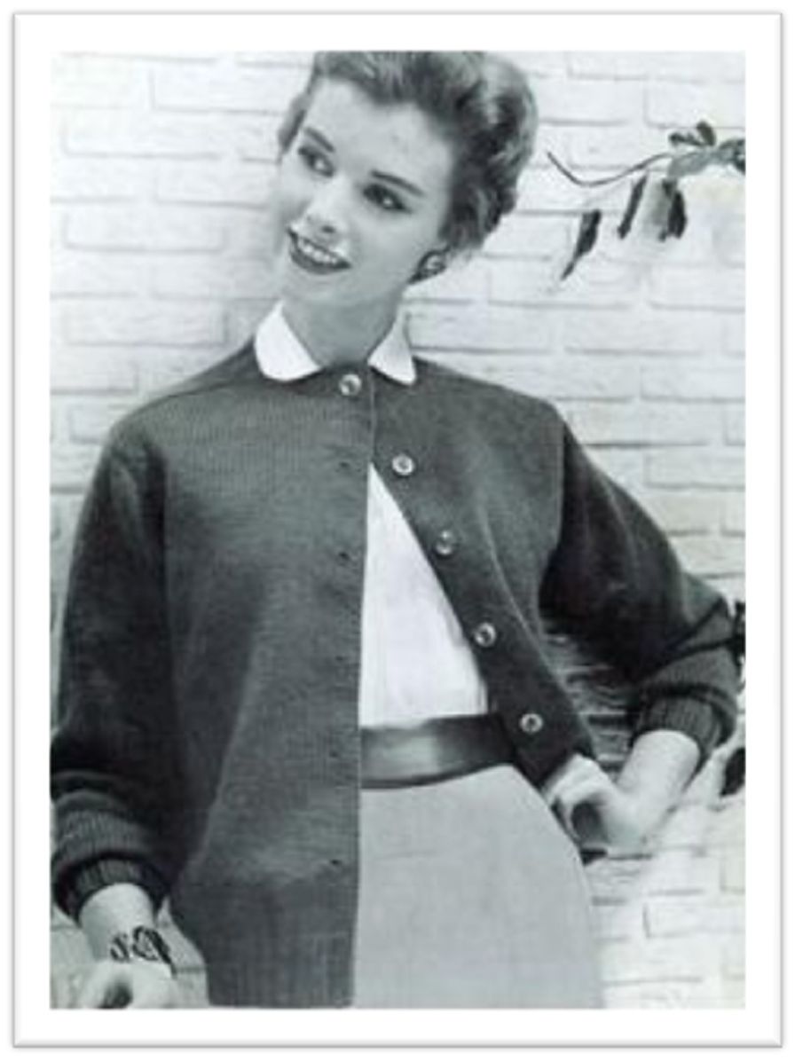 PATTERN #2657 WOMEN'S CARDIGAN VINTAGE KNITTING