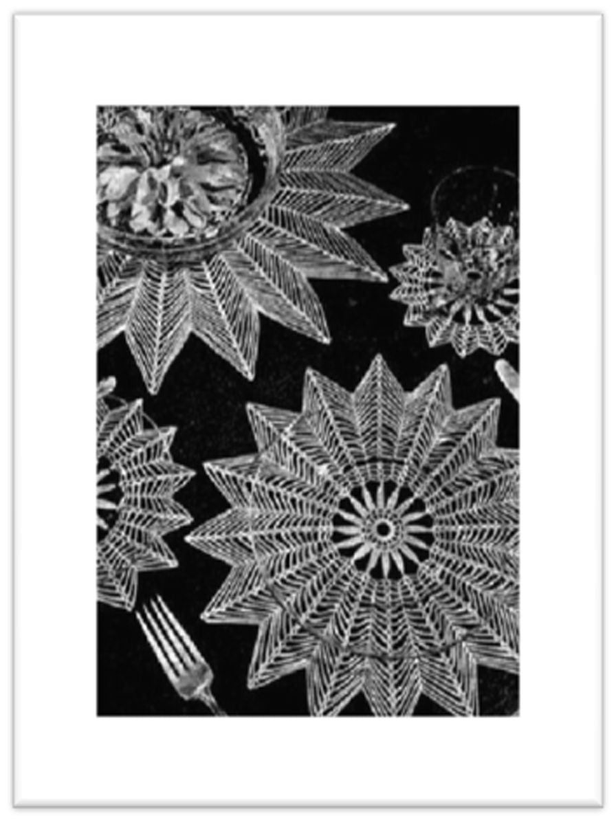 PATTERN #2668 SHARP DOILY VINTAGE CROCHET