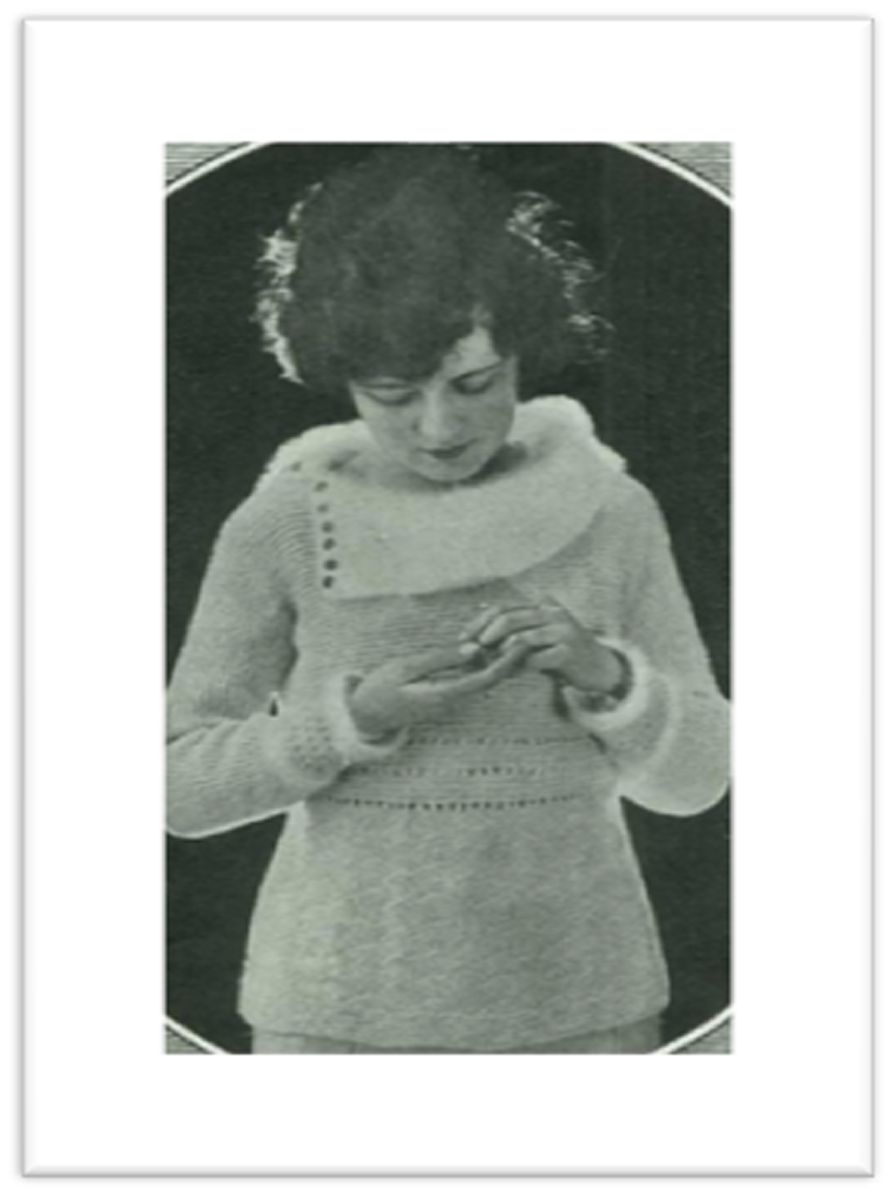 PATTERN #2676 LADIES' KNITTING SWEATER VINTAGE KNITTING