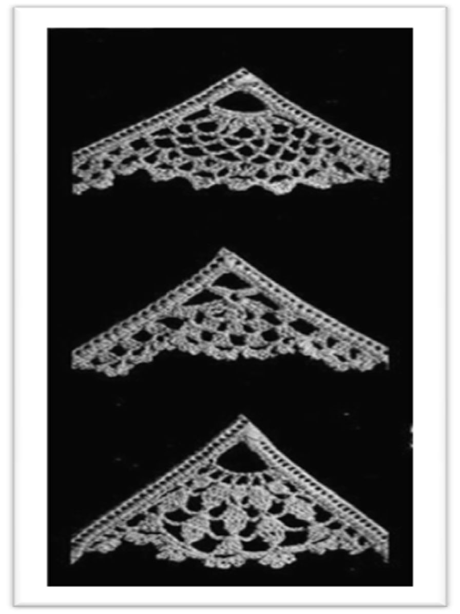 PATTERN #2683 CROCHETED CORNERS VINTAGE CROCHET