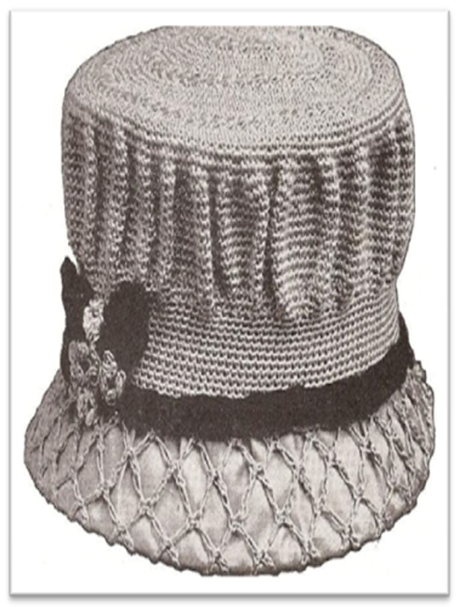 PATTERN #2692 CHILD'S SILK BONNET VINTAGE CROCHET