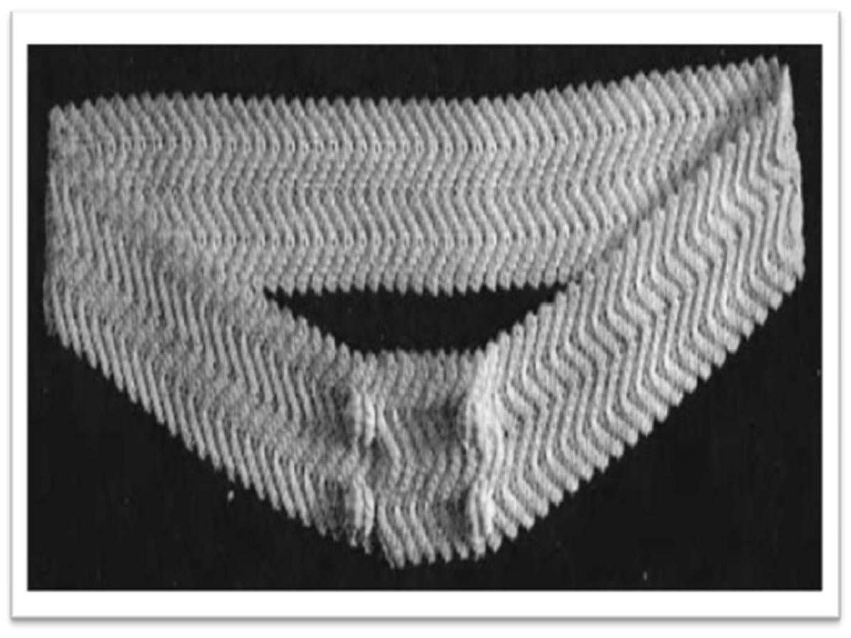 PATTERN #2707 ZIG ZAG BELT VINTAGE CROCHET