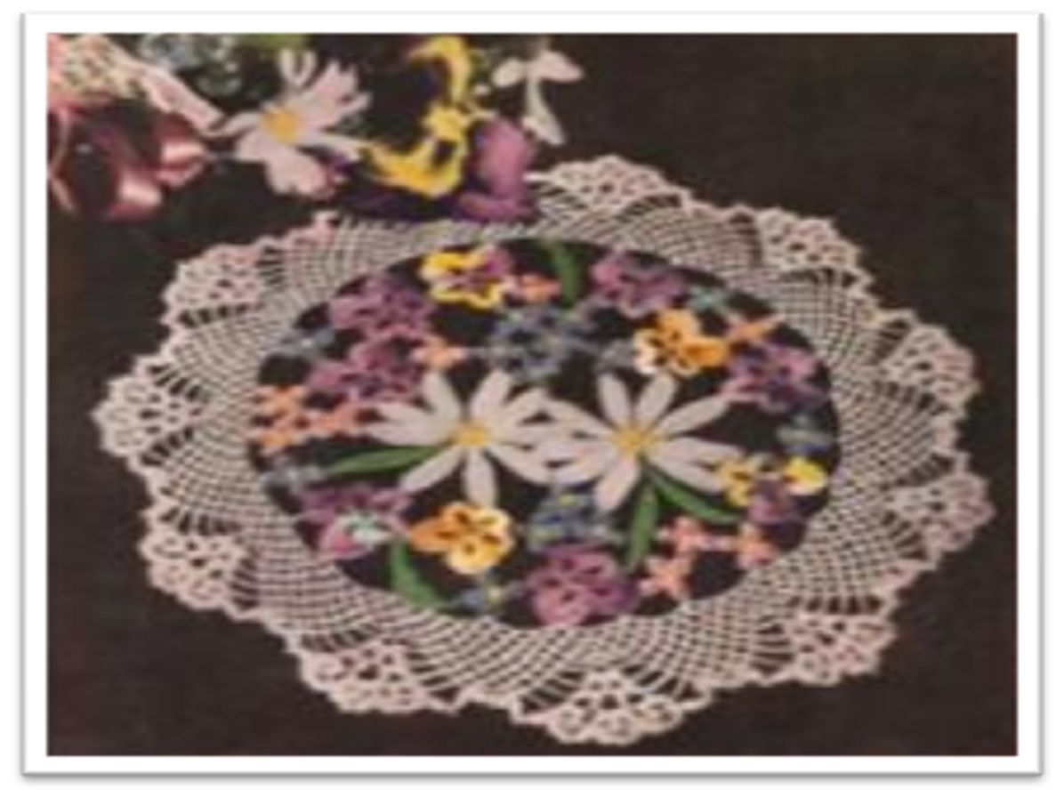 PATTERN #2712 FLOWER GARDEN VINTAGE CROCHET