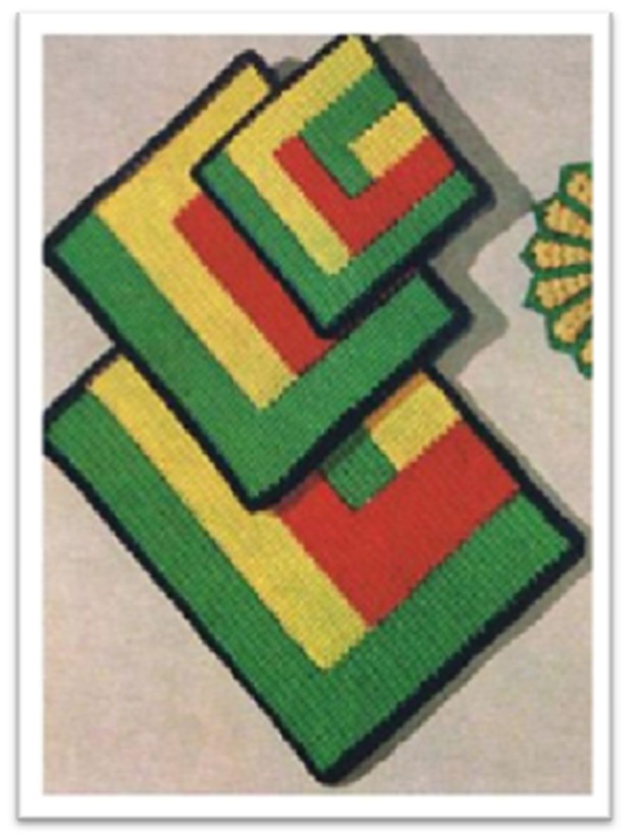 PATTERN #2716 MOD MATT VINTAGE CROCHET