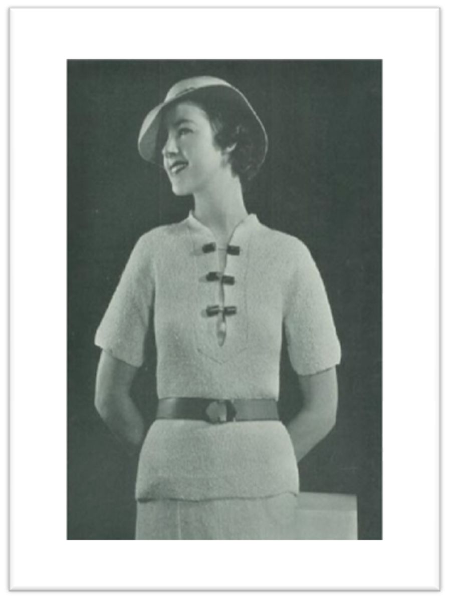 PATTERN #2723 KOOL KNIT BLOUSE VINTAGE KNITTING