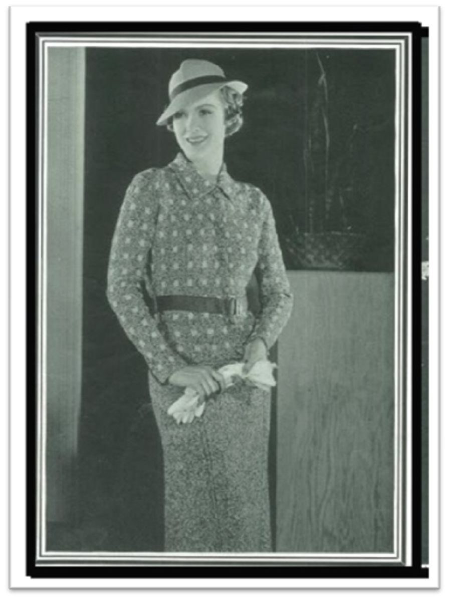 PATTERN #2724 CATTY SUIT VINTAGE KNITTING
