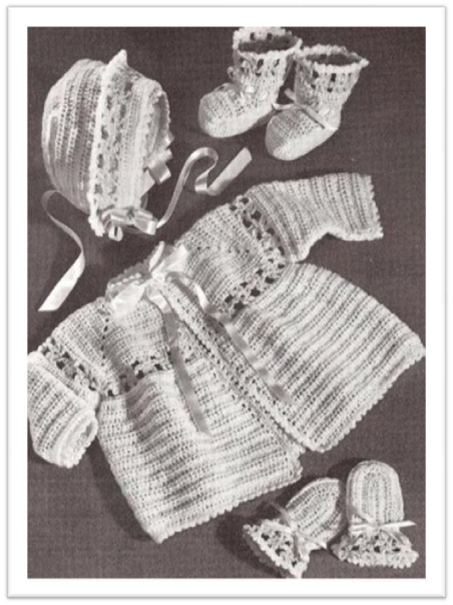 PATTERN #2730 INFANT SIZE TWO VINTAGE CROCHET