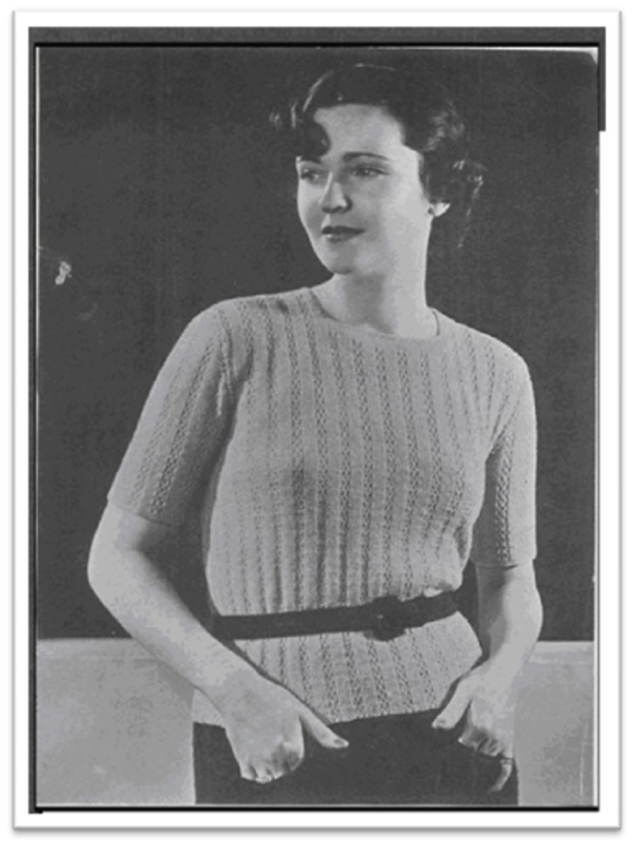 PATTERN #2732 YORKSHIRE SWEATER VINTAGE KNITTING