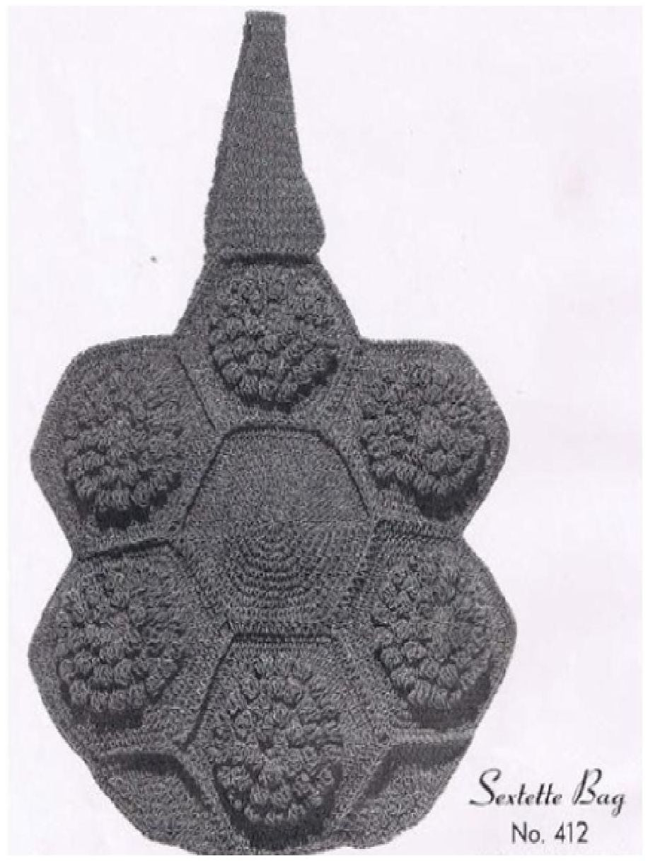 PATTERN #0739 THE SEXTETTE BAG VINTAGE CROCHET