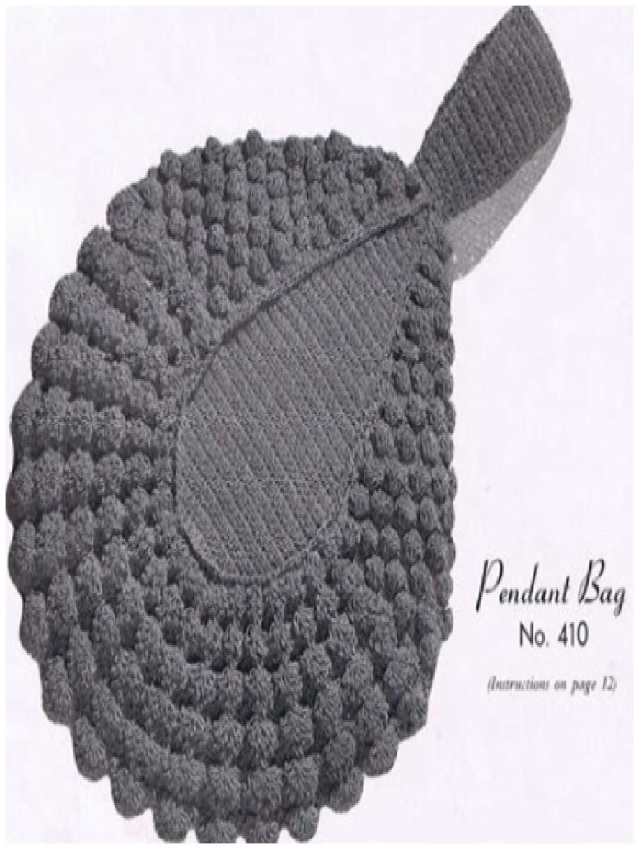 PATTERN #0747 THE PENDANT BAG VINTAGE CROCHET