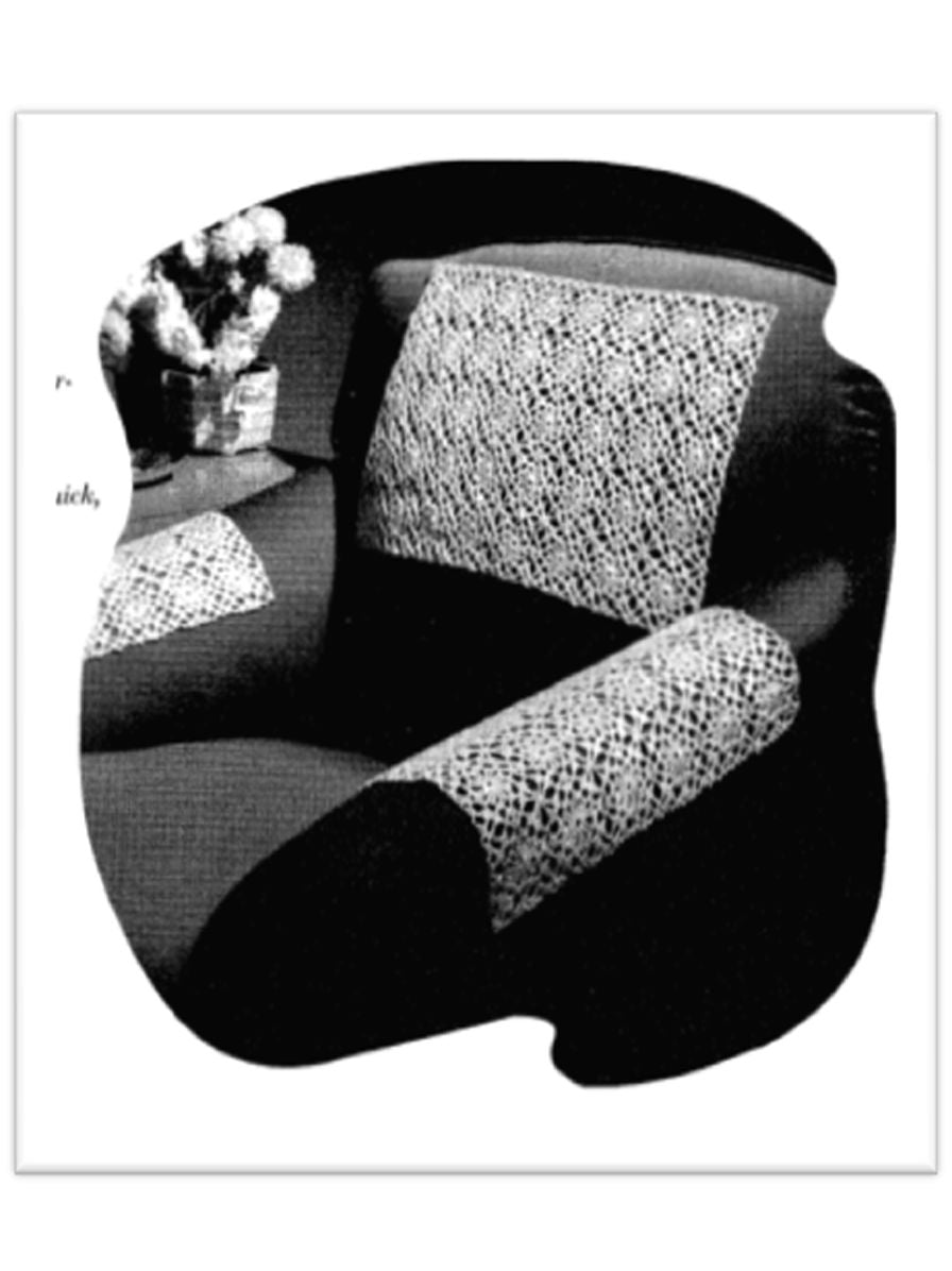 PATTERN #2480 CHAIR COVERS VINTAGE CROCHET