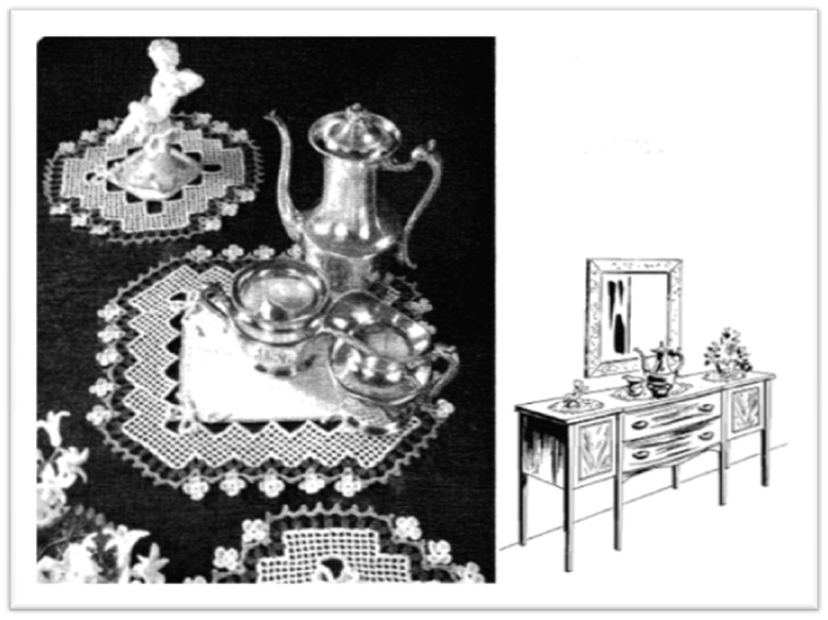 PATTERN #2481 PLACEMATS VINTAGE CROCHET