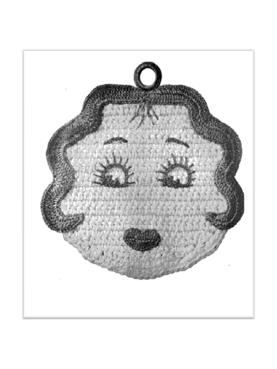 PATTERN #2524 MISS AMERICA POTHOLDER VINTAGE CROCHET