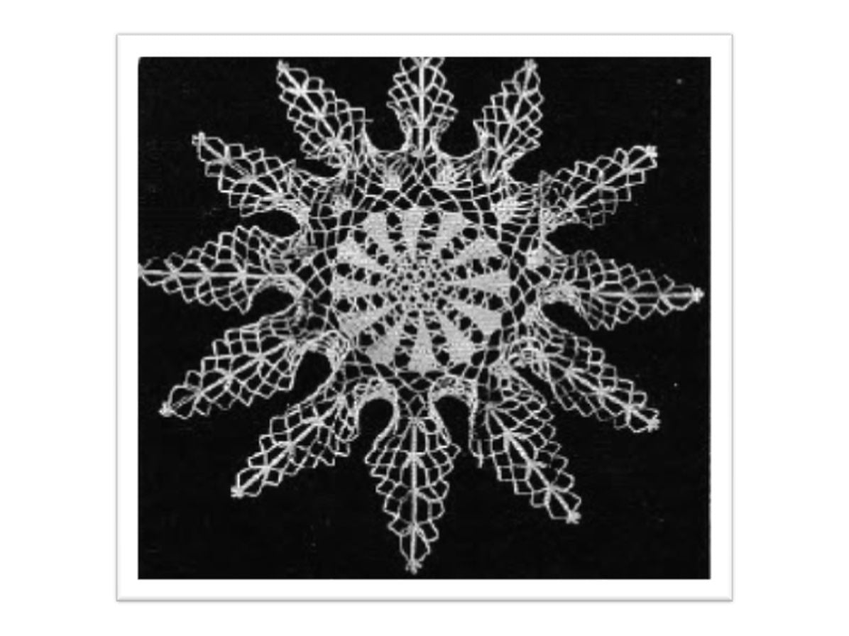 PATTERN #2531 STAR RUFFLE VINTAGE CROCHET