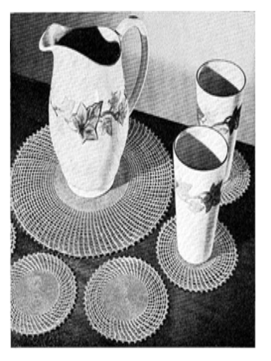 PATTERN #2545 LEMONADE SET VINTAGE CROCHET