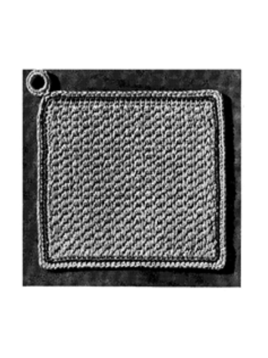 PATTERN #2549 CLASSIC POTHOLDER VINTAGE CROCHET