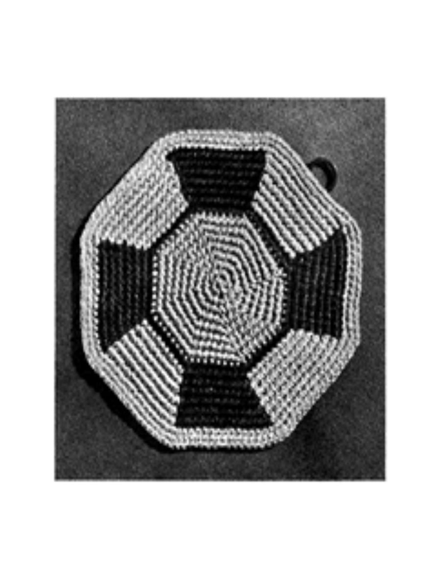 PATTERN #2552 MILTON POTHOLDER VINTAGE CROCHET