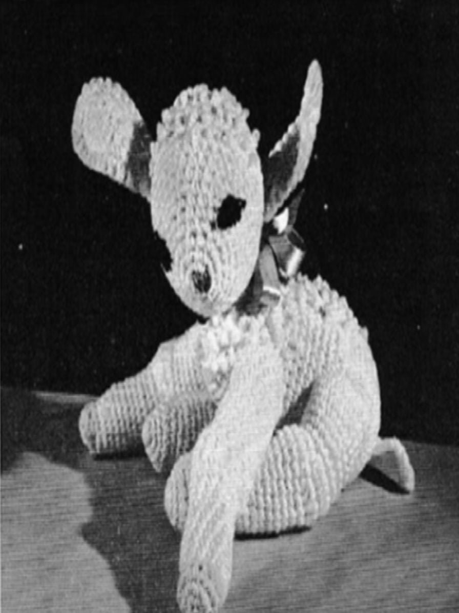 PATTERN #2569 TOY LAMB VINTAGE CROCHET