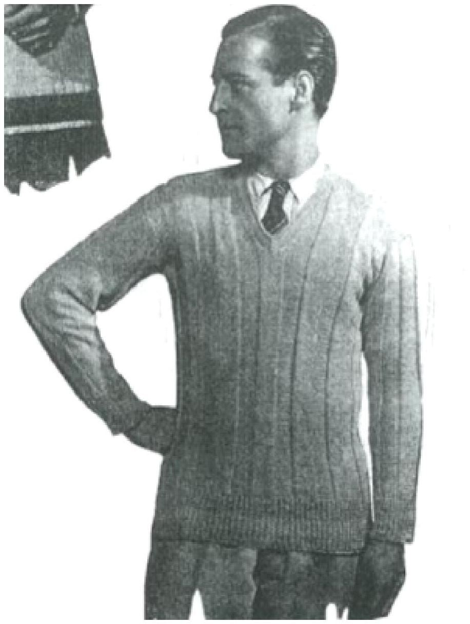 PATTERN #0657 TUDOR SWEATER VINTAGE KNITTING