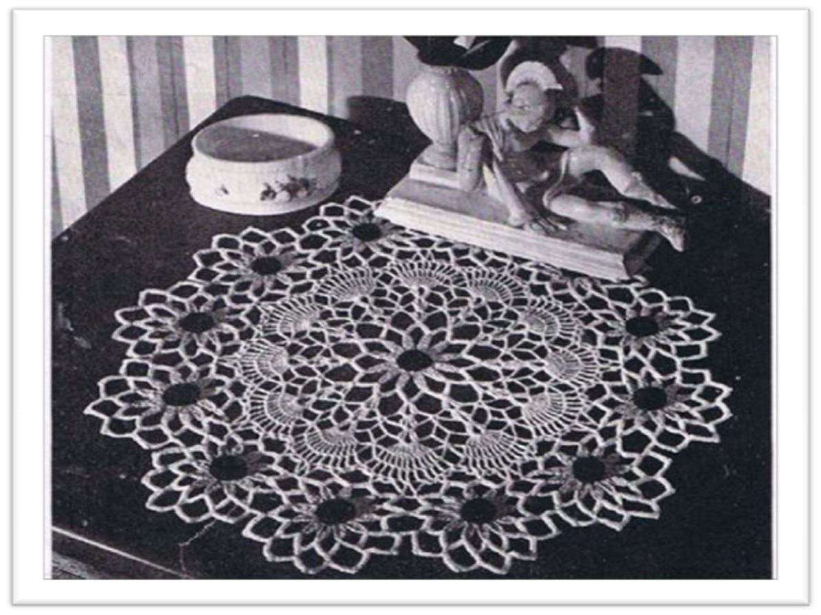 PATTERN #0675 BLACK EYED SUSAN VINTAGE CROCHET