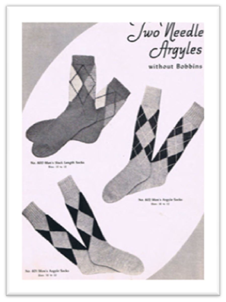 PATTERN #0756 MEN'S SLACK TOCKS VINTAGE KNITTING