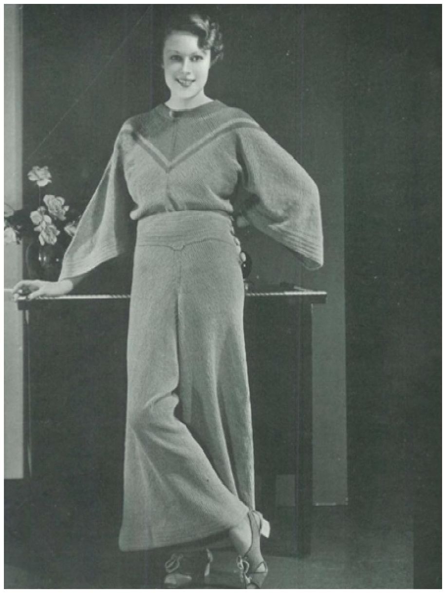 PATTERN #0760 CHENILLE PAJAMAS VINTAGE KNITTING