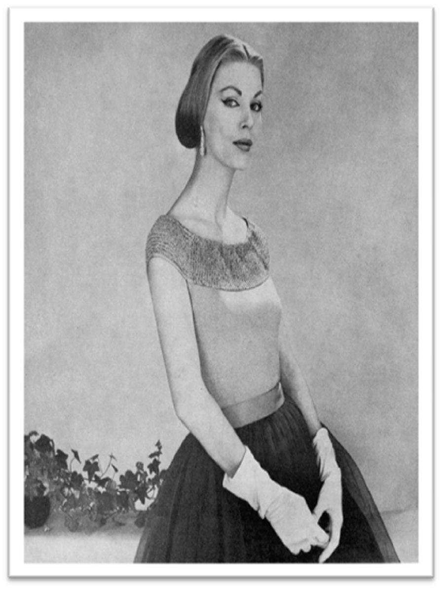 PATTERN #2102 COCO BLOUSE VINTAGE KNITTING