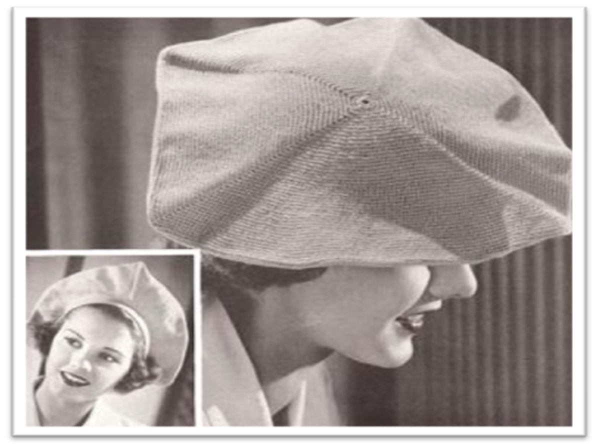 PATTERN #2119 SWANKY BERET VINTAGE CROCHET
