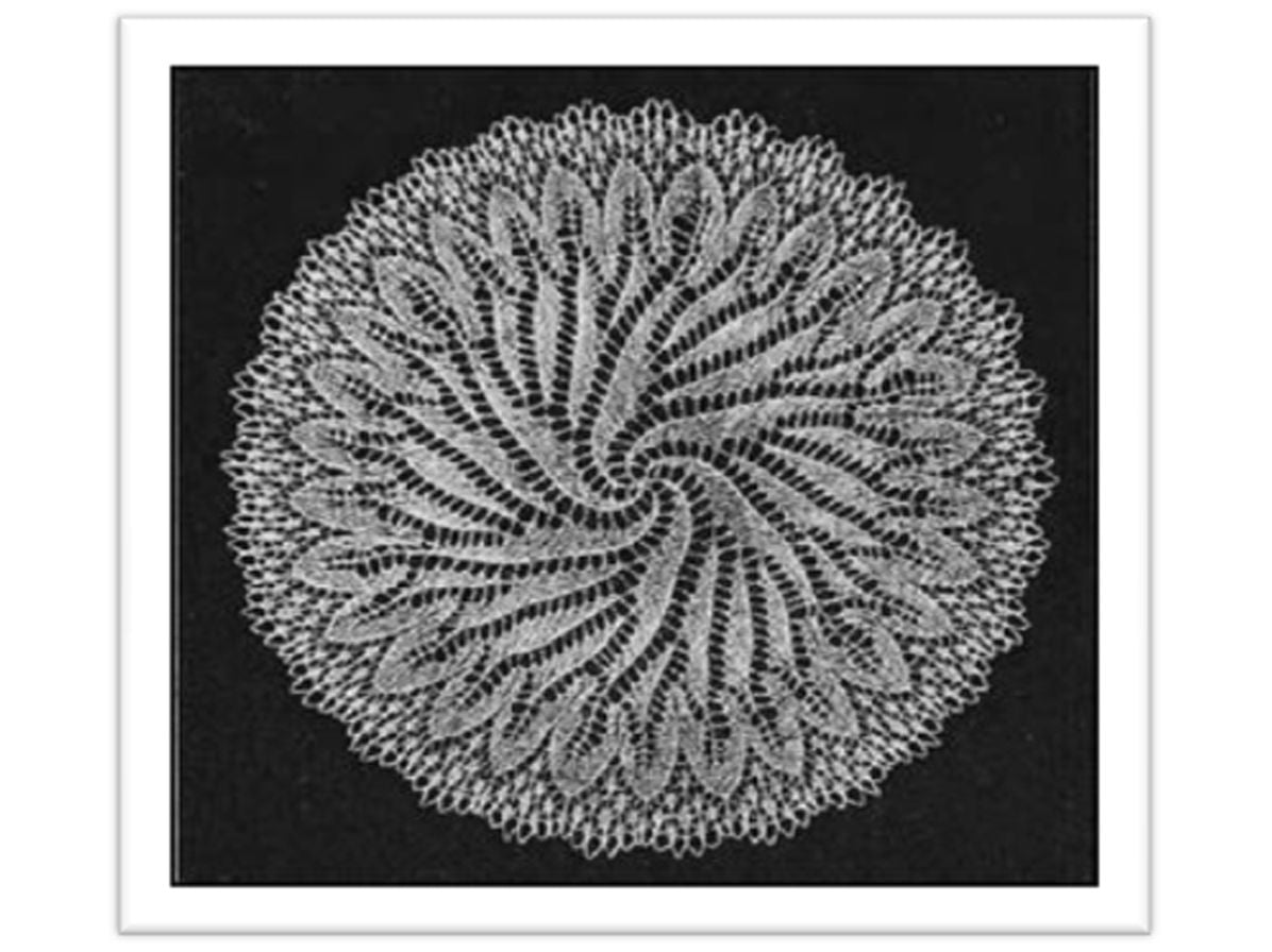 PATTERN #2125 DOILY VINTAGE KNITTING
