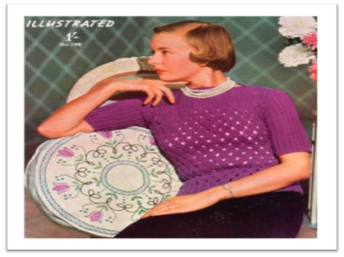 PATTERN #2126 LADIES JERSEY VINTAGE KNITTING