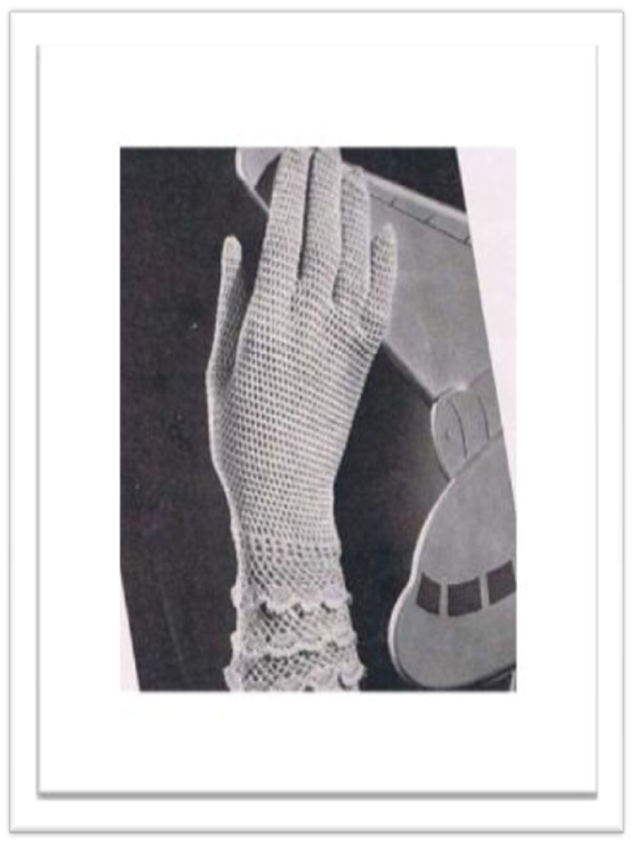 PATTERN #2105 GLOVES VINTAGE CROCHET