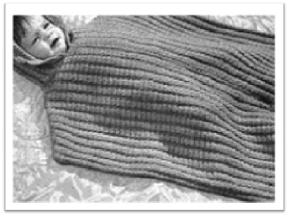 PATTERN #2121 BABY BUNTING VINTAGE KNITTING