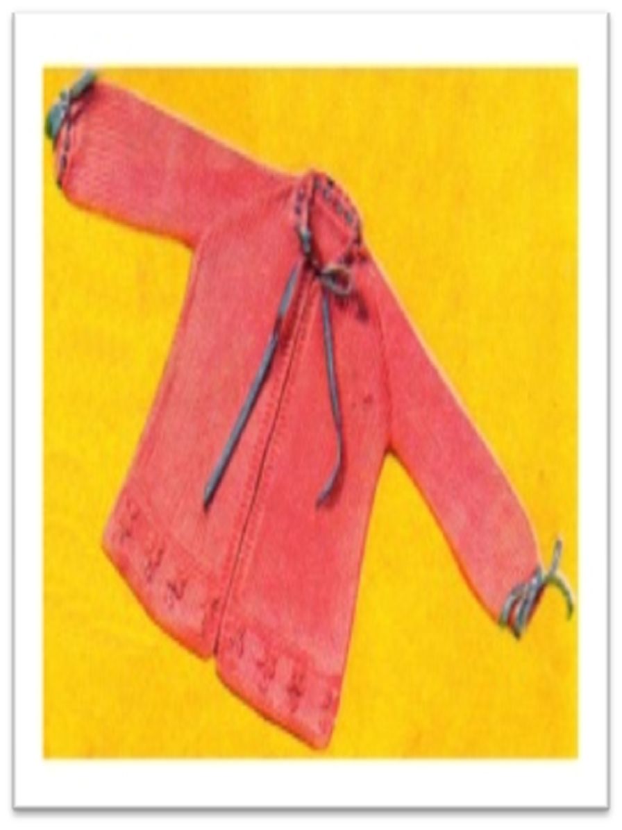 PATTERN #2127 A RAGLAN JACKET FOR BABY VINTAGE KNITTING