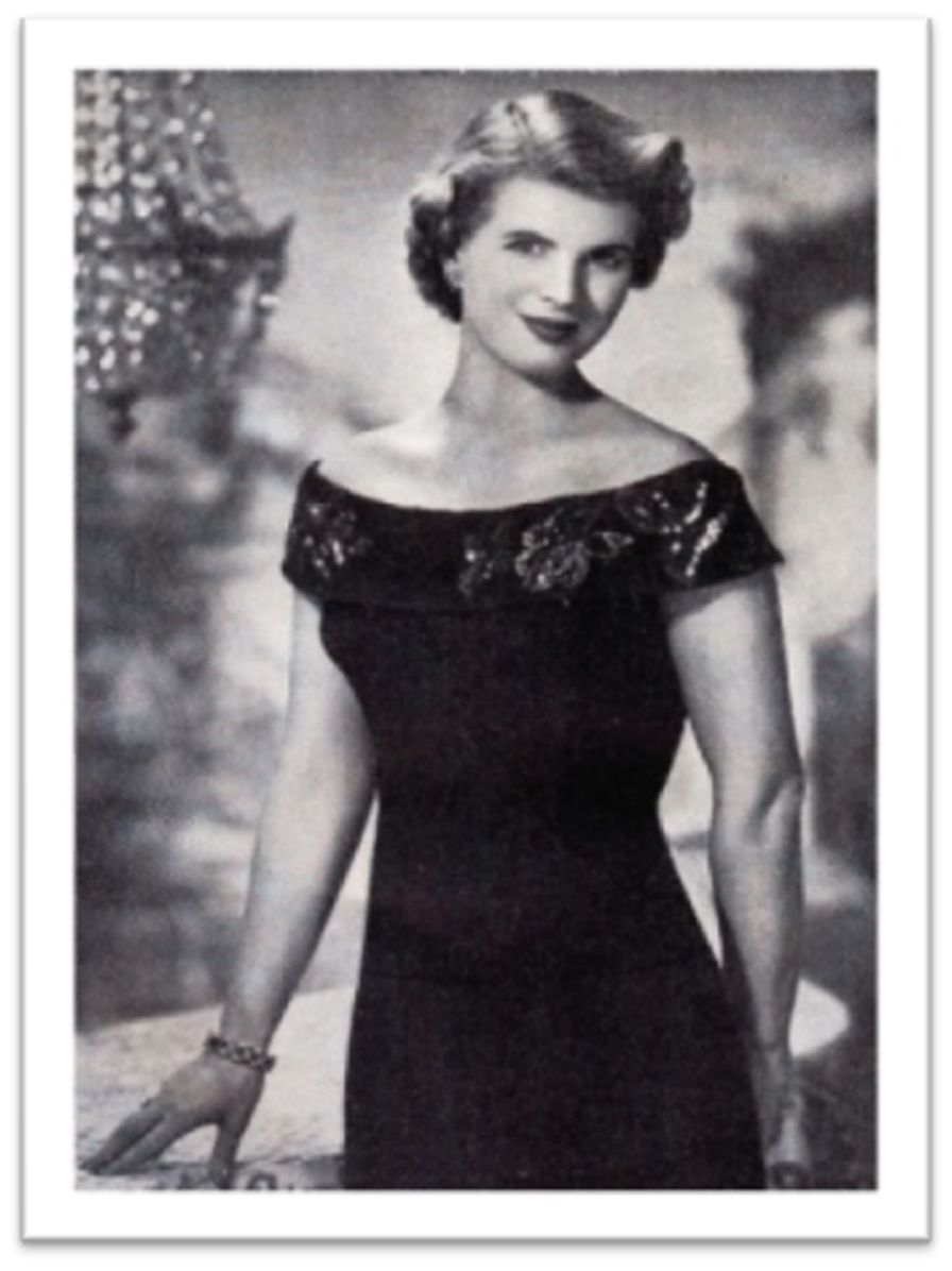 PATTERN #2128 OFF THE SHOULDER EVENING JUMPER VINTAGE KNITTING