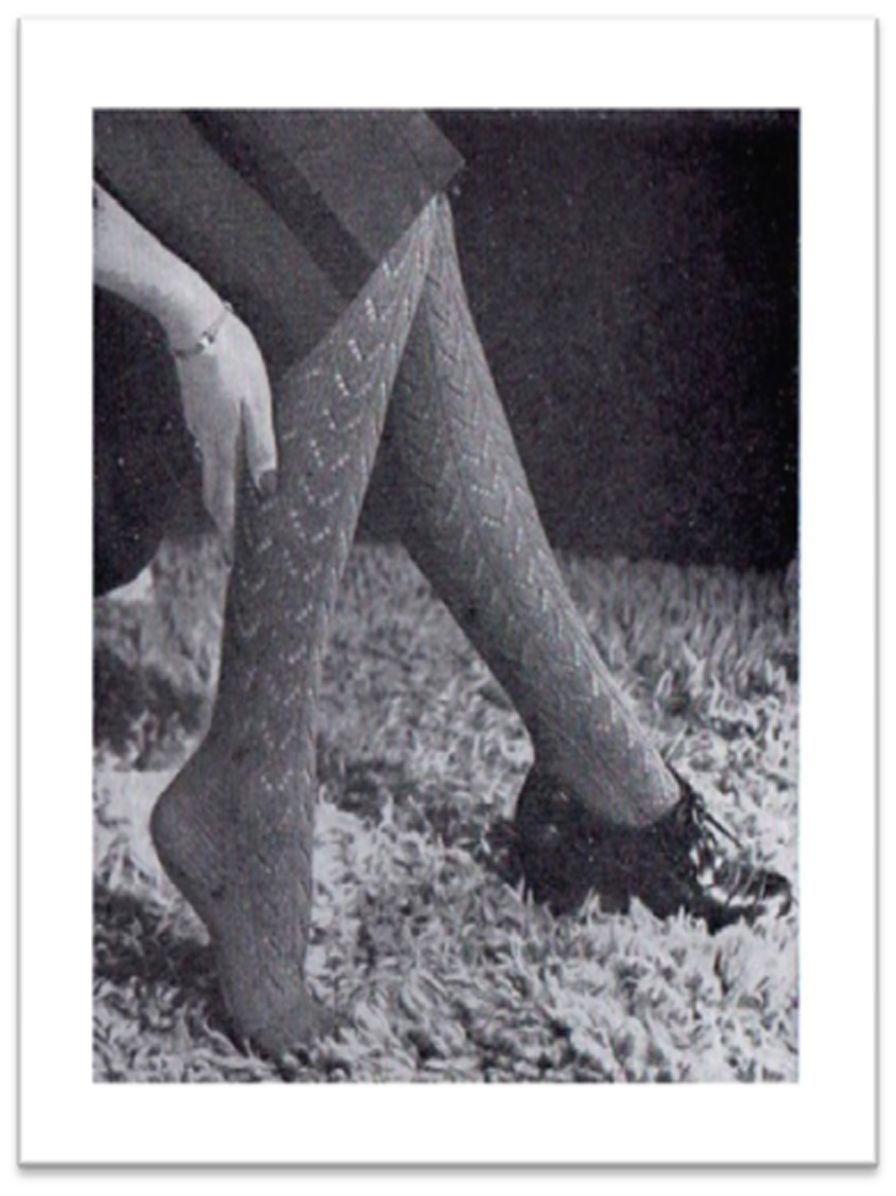 PATTERN #2139 LACE PATTERN STOCKING VINTAGE KNITTING
