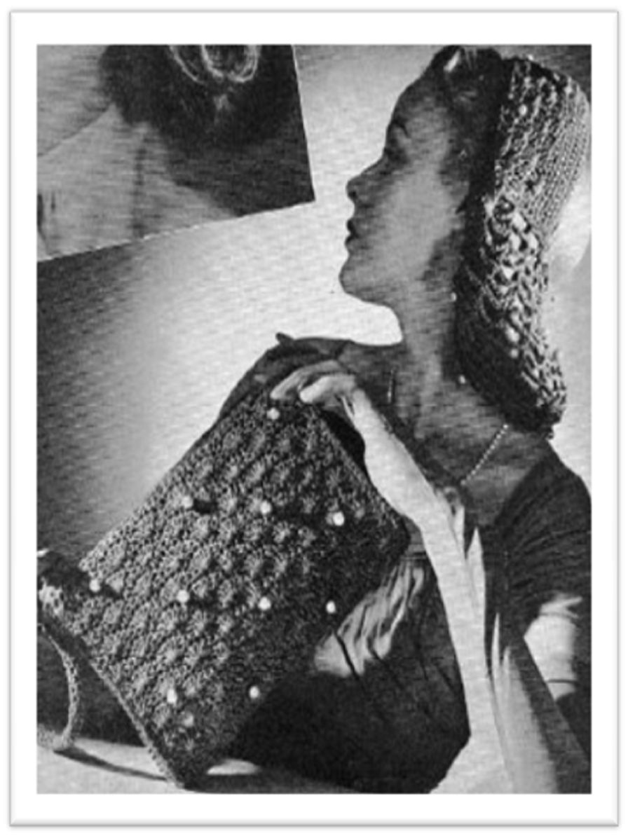 PATTERN #2802 BAG AND SNOOD VINTAGE CROCHET