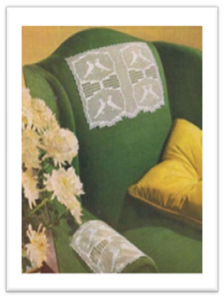 PATTERN #2805 BIRD CHAIR VINTAGE CROCHET