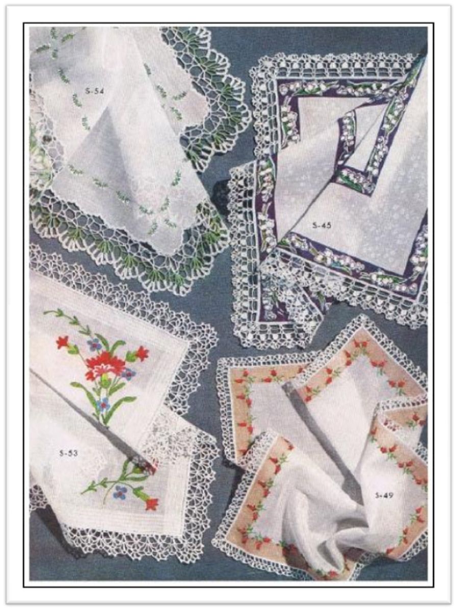PATTERN #2809 HANDKERCHIEF VINTAGE CROCHET