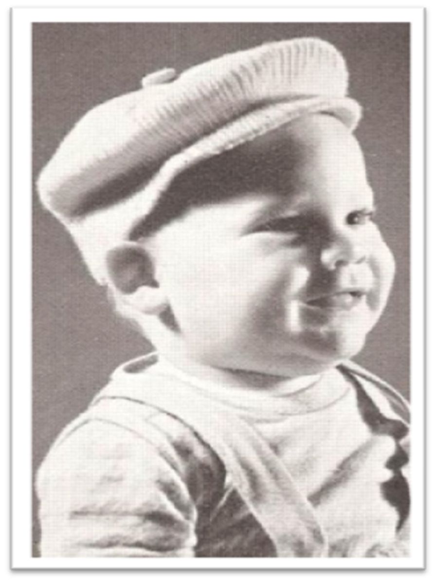 PATTERN #2816 LITTLE JACK HORNER CAP VINTAGE CROCHET