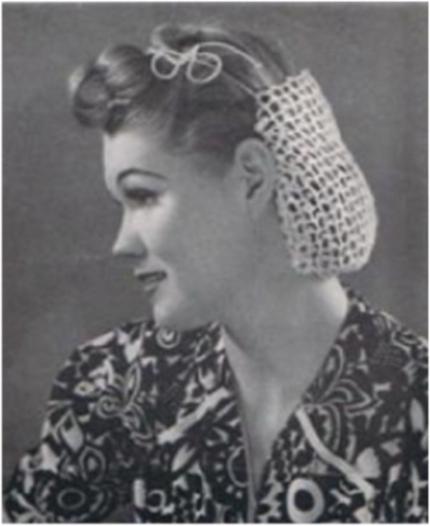 PATTERN #2836 THE PICOT SNOOD VINTAGE CROCHET